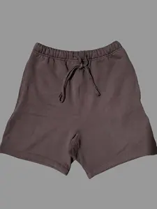 23 Style Rich Plum Purple Sweatshorts, Relaxed Oversized Fit, Soft Fabric, Elastic Waist Casual Streetwear Bottoms, Lightweight & Cozy, for Daily Outings, Leisure & Everyday Casual Matching