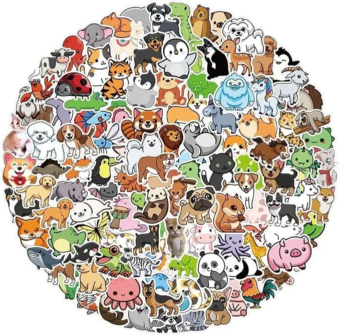 Random Sticker Pack – Cute Waterproof Vinyl Decals, Fun Aesthetic Stickers for Laptop, Water Bottle, Phone Case & Scrapbook