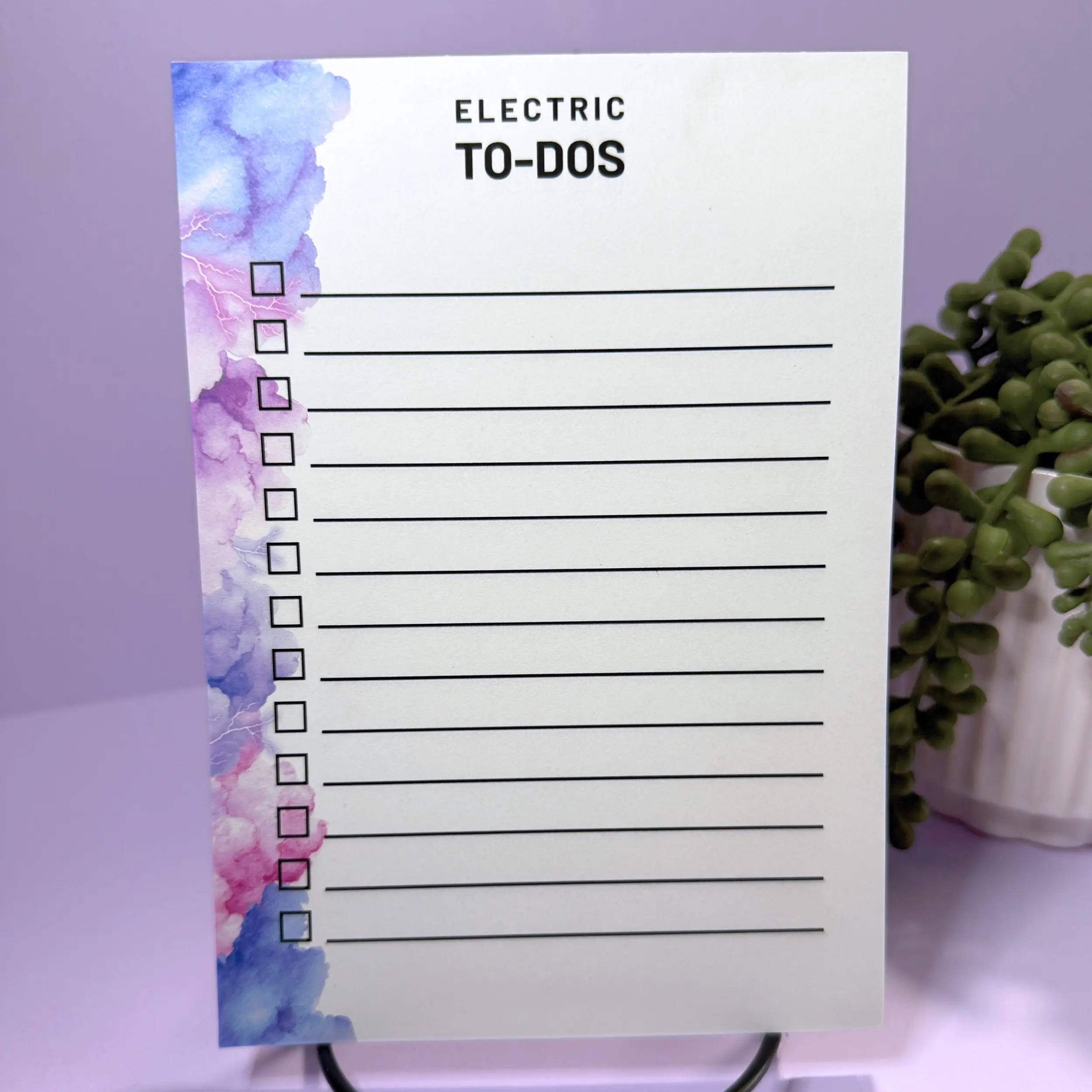 Electric To-Dos Notepad
