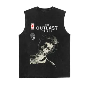 The Outlast Trials Game Vintage Tank 90s Graphic Sleeveless Tank Tops Men Vest Streetwear Outfits Men Vacation Outfits Sleeveless Shirt