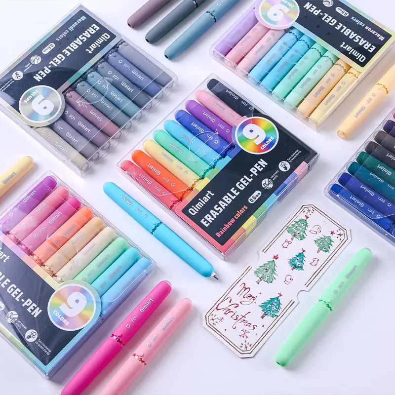 Kc260 Erasable Neutral Pen Set, Clean Erase Without Streaks, Multiple Colors Available, Fast Drying, No Hand Staining, Drawing Pens Set, Erasable Gel Pens, Stationery Writing Tools, Gel Ink Pens