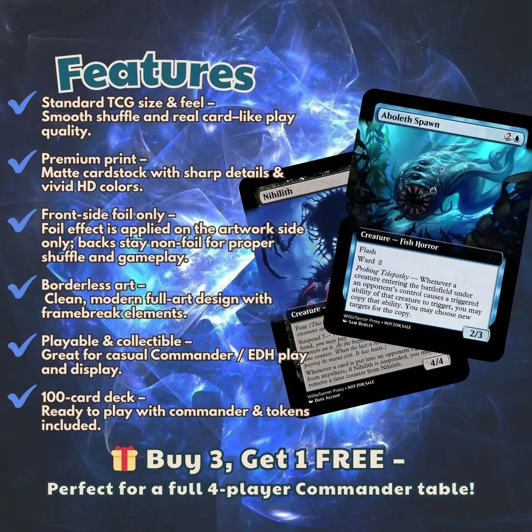 mind flayer mtg commander deck Magic The Gathering Legends: Battle for Baldur's Gate Commander  Flayarrrs + Collector Booster Sample Pack : Toys & Games play Blue Arvinox, the Mind Flail