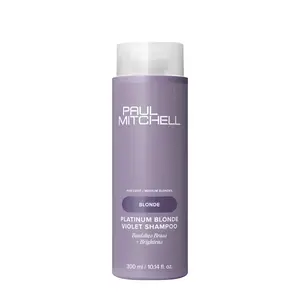 Paul Mitchell Platinum Blonde Violet Scented Floral Cucumber Fragrance Shampoo, Haircare Product, Banishes Brass, Brightens, Ideal for Light to Medium Blonde Hair
