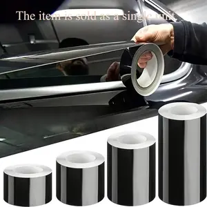 Car door edge protective film glossy surface, packaging tape, with self-adhesive universal, car window decorative film tape, suitable for car interior, hood, roof
