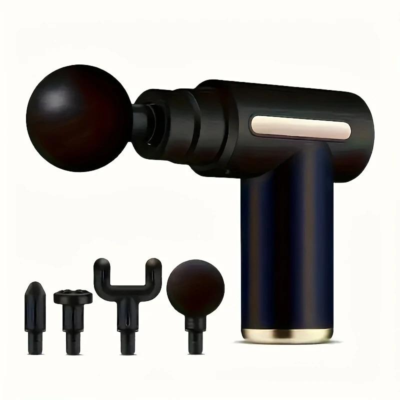 Massage Gun, Small Travel Tool, Massage Gun Deep Tissue,Percussion Handheld Portable Muscle Massager Tool for Full Body Pain Relief, Ideal Gifts for Men, Women(Black)