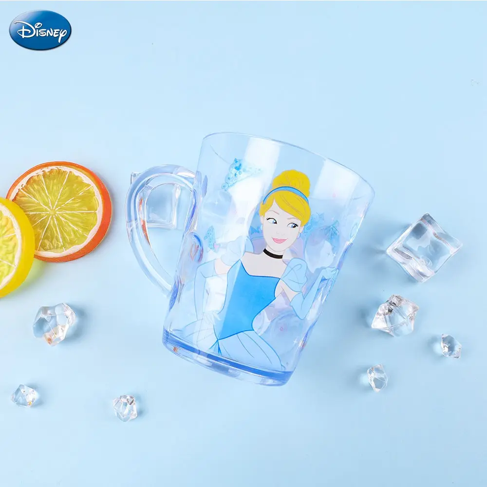 Disney Cinderella Water Cup, 260ML Transparent Crystal Abs