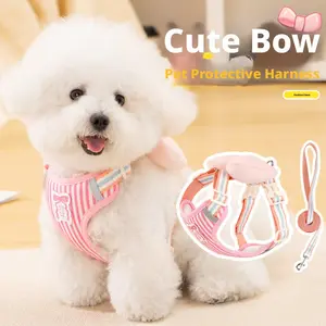 Dog Leash + Chest Harness Set, All-Season Design, Small Dogs Comfortable Fit, Anti-Pull Feature, Durable Dog Lead