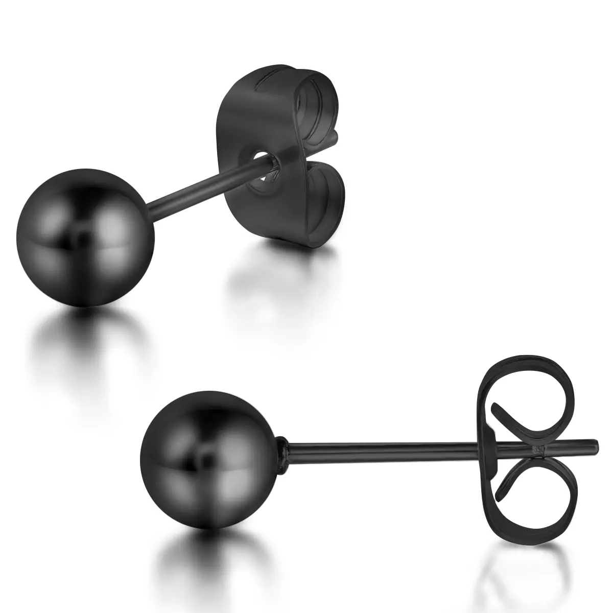 OIDEA Stud Earrings for Men & Women, Multi-Pair Stainless Steel Ball Bead Set for Stacking, Hypoallergenic 4mm & 5mm Classic Jewelry, Earring Stack, Earrings Jewelry, Stud Earrings Set
