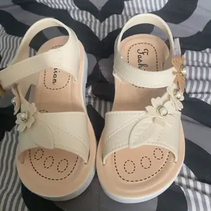 New 2026 Kids' Summer Fashion Princess Style Beach Fancy Floral Pattern Sandals, Soft Sole Toddler Girls' Casual Student Fashionable Sandals, Outdoor Sports & Leisure School Shoes, Soft Soled Sandals