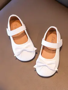 Cute Bow Decorated Fashion Flat Shoes, Bowknot Design Flats, Casual Comfortable Breathable Shoes for Daily Wear, Soft Comfortable Shoes for Girls, Soft Footwear