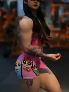 Civilregime Backless Halter Crop Top Set Women's 2 Piece Seamless Workout Set Acid Wash Yoga Crop Top & Shorts High Support Sports Bra Tummy Control Biker Shorts for Active Lifestyle