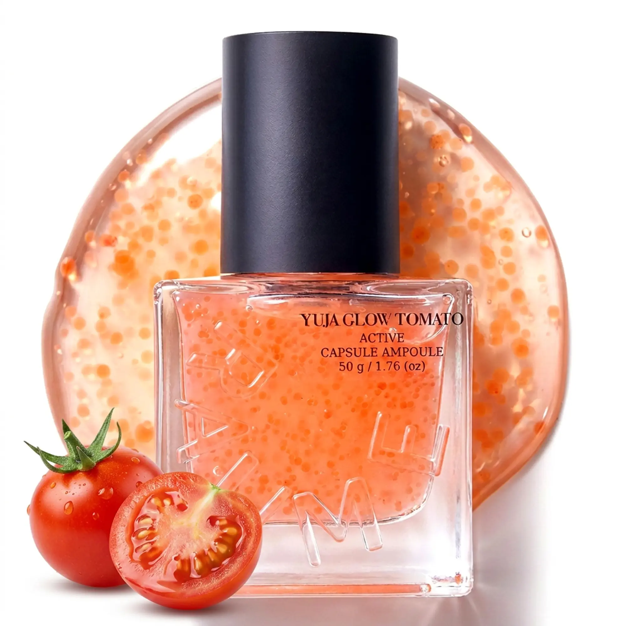 RAUME Cerafit Tomato Yuja Glow Capsule Ampoule – Korean Skincare Serum, K-Beauty Brightening, Niacinamide, Radiance Boost
