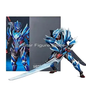 Revoltech Monster Lunagaron Action Figure 17cm Amazing Yamaguchi Iceborne Elder Dragon Figurine PVC Collection Model Toys