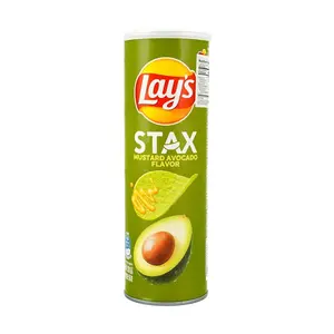 Lay's STAX Wasabi Avocado Flavor Potato Crisps Canister 90g - Authentic Chinese Version