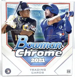 2021 Bowman Chrome Baseball Lite Hobby Box (Black & White Mini-Diamond Parallels!)