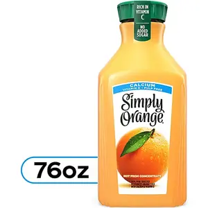 Simply Calcium & Vitamin D Orange Juice, 76 fl oz