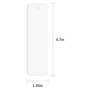 (No tassel)Sublimation Aluminum Book Mark