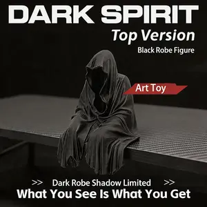 Ghost little devil black-clothed desktop , atmosphere decoration, e-sports  desk, screen edge  room statue figurine