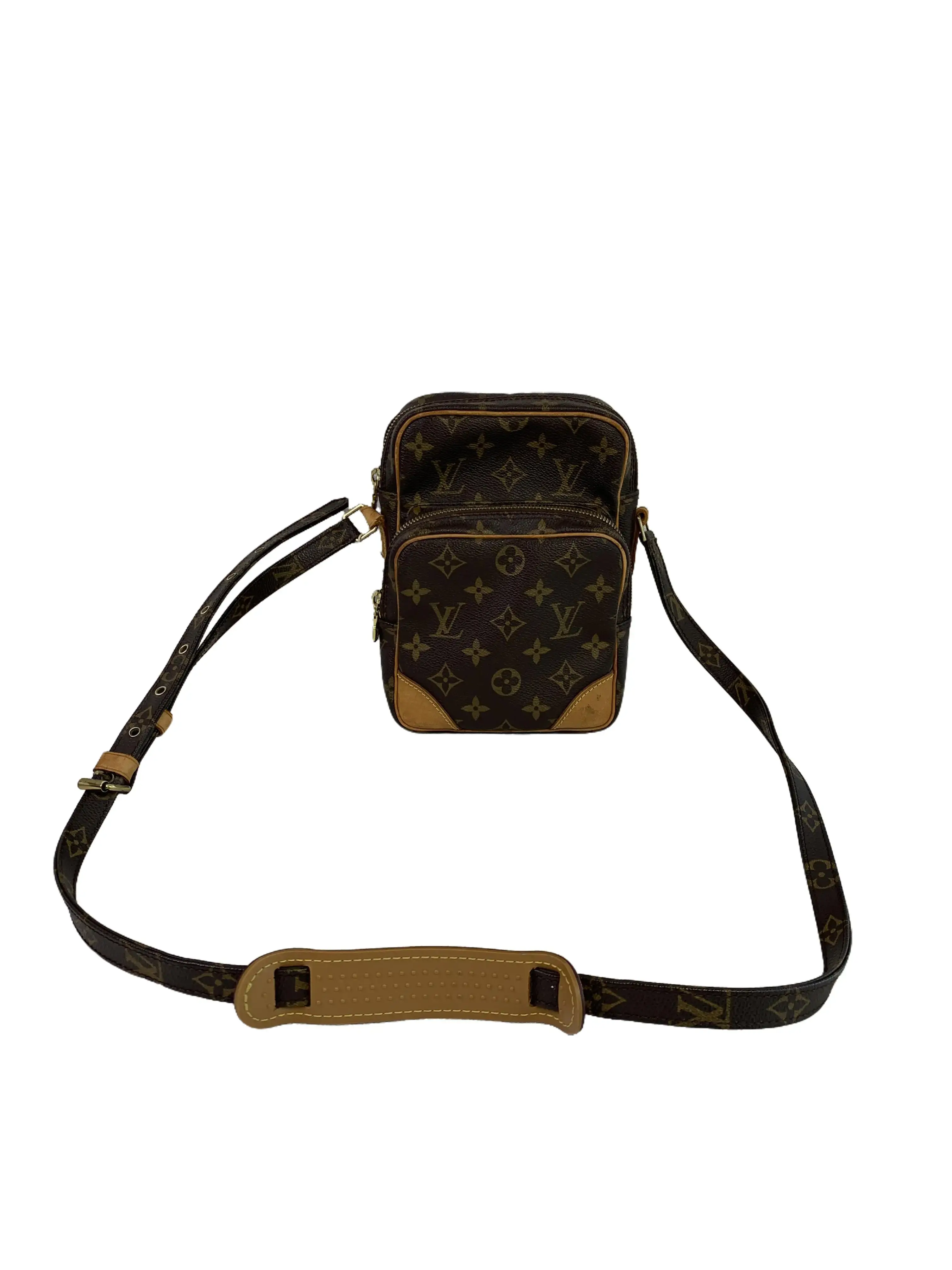 Pre-owned Louis Vuitton Monogram Coated Canvas Vertical Crossbody Bag/WJ07126008/6008