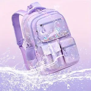 New(New)New Primary School Student Backpack, Super Light, Large Capacity, Cute, Backpack, Wear-Resistant And Durable for Grades 1-6