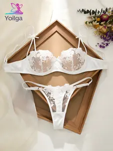 French Embroidery Lace Lingerie Set Push Up & Anti Sagging