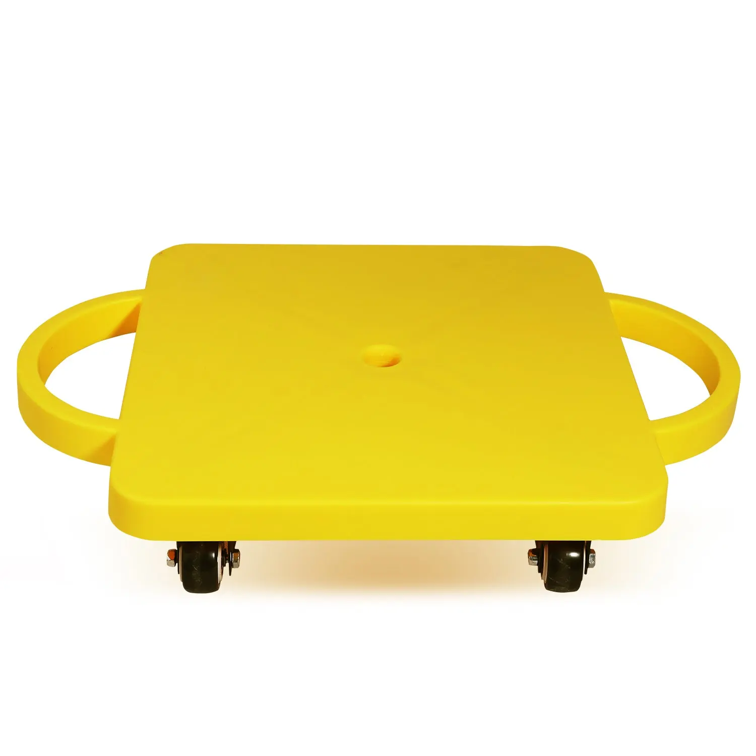 Floor Scooter Board with Handles, Indoor Sitting Scooter Training Equipment Pu Wheels Exercise Equipment