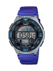Casio Men's Digital Watch with Blue Strap- WS-1100H-2AVCF
