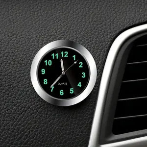Mini Car Clock, Interior Sticker Decal, Mini Digital Watch, Quartz Clock, Car Decoration, Car Accessories, Stylish Auto Accessory