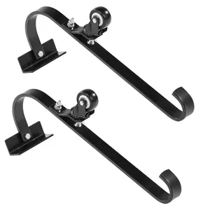 TikTokShopBlackFridayVEVOR Ladder Roof Hook Stabilizer 2 Pack with Fixed Wheel & Swivel Bar Steel