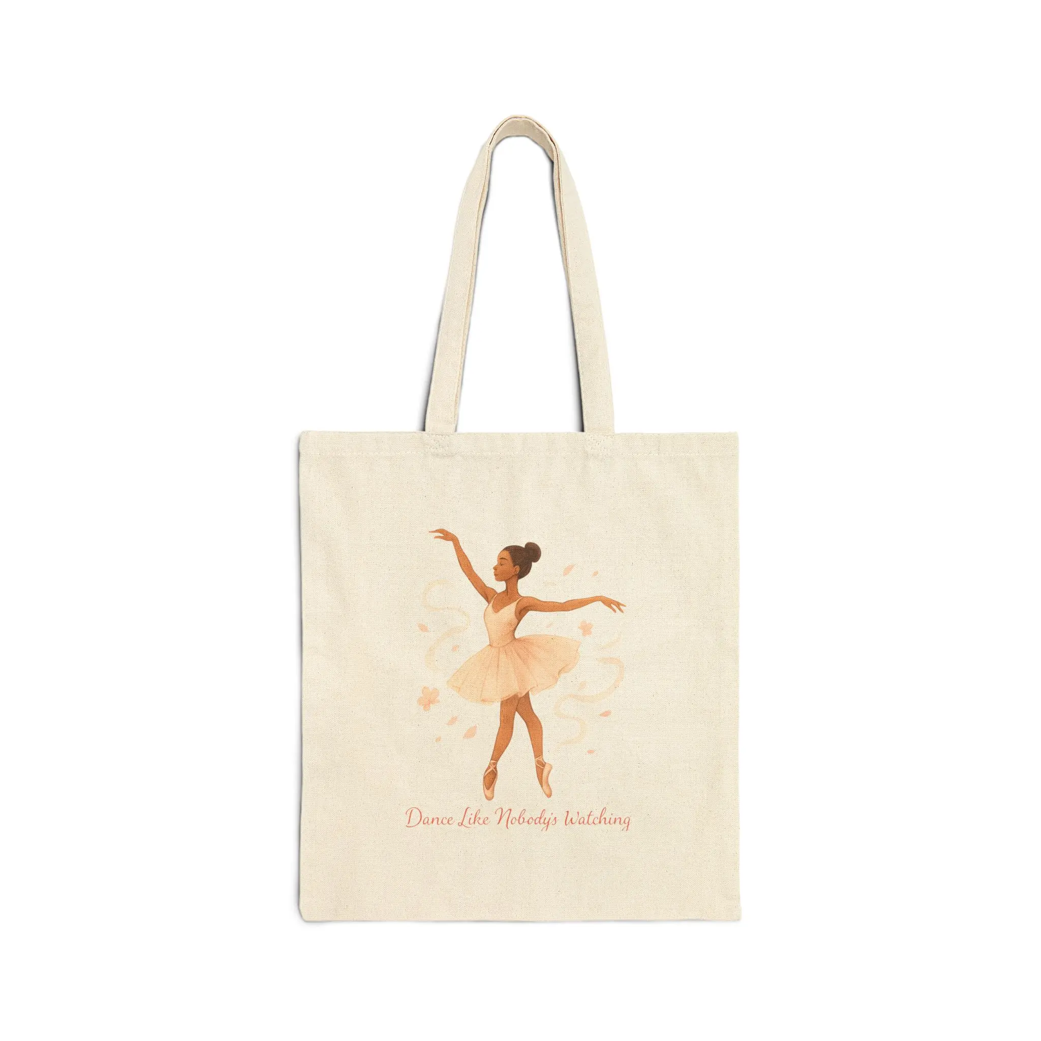 Ballerina Illustration Tote Bag | Ballet Dancer Canvas Tote, Dance Studio Accessory