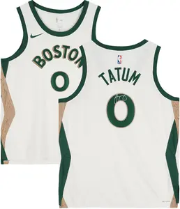 Jayson Tatum Boston Celtics Autographed White Nike 2023-24 City Edition Swingman Jersey - Fanatics Authentic Certified