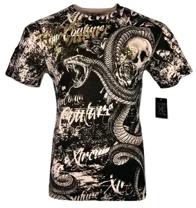 Xtreme Couture By Affliction Men's T-Shirt BLACKTOOTH Skull Biker MMA XS-5X Crewneck Cotton