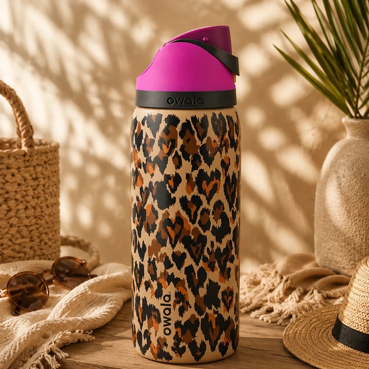 Owala FreeSip Wild At Heart 32oz Water Bottle, UO Exclusive Aesthetic Insulated Tumbler for Travel & Daily Use
