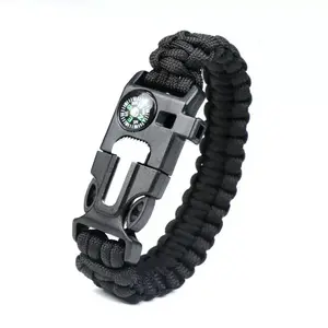 Multi functional outdoor survival bracelet  2PC