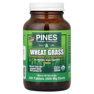 Pines International Wheat Grass, 250 Tablets