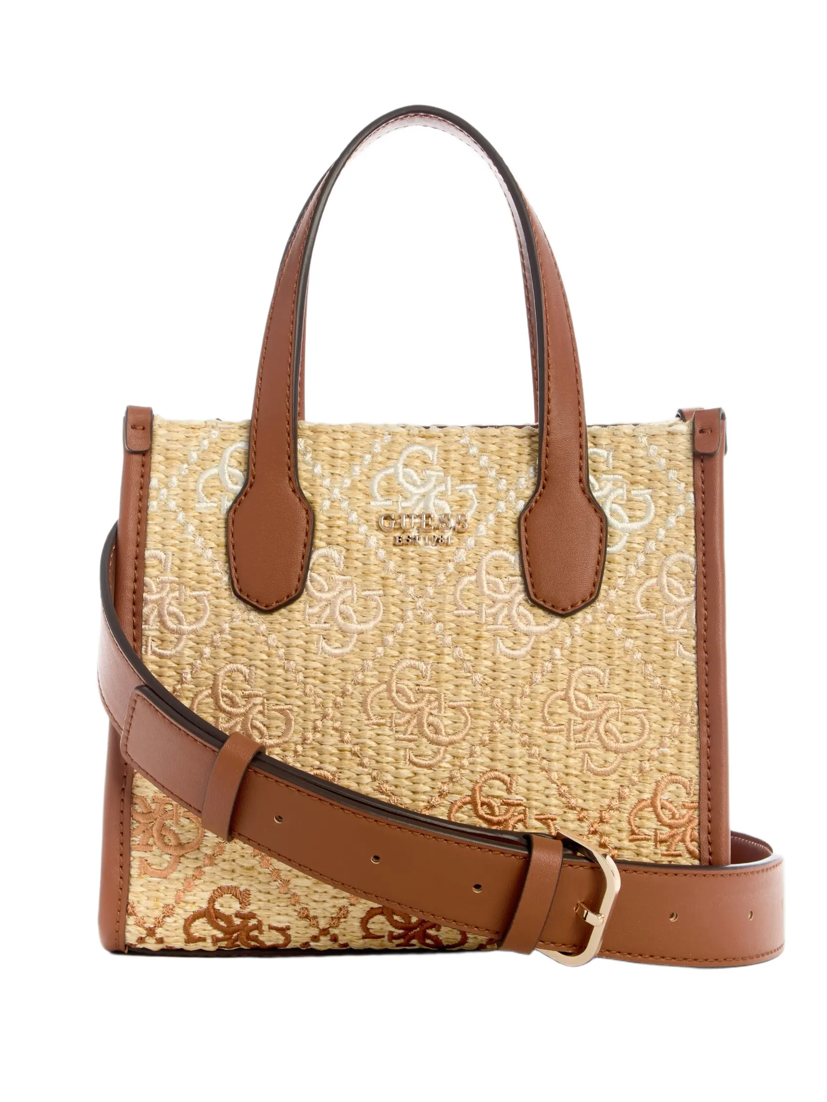 GUESS Female Silvana Raffia Mini Tote
