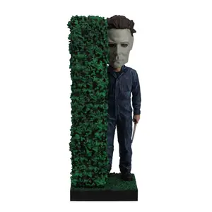 Michael Myers Behind Hedge Bobblehead
