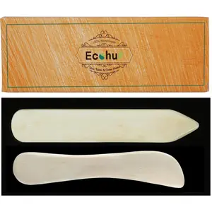 Bone Folder & Creaser Tool - 2PCS - Scoring, Folding for Origami, Paper Crafts, Bookbinding, Leather Crafts and Card Making & Folding Paper