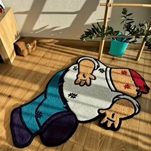 Unique Cartoon Character Carpet Mat, Soft Easy Clean Plush Rug for Living Room Bedroom, Home Decor for Sofa Tea Table Entryway, Cartoon Pattern Rug, Fluffy Rug
