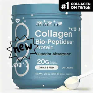 1x (567g) NeoCell Collagen Peptides Powder 20oz – GrassFed Protein Supplement, Advanced Formula with 18 Essential Amino Acids
