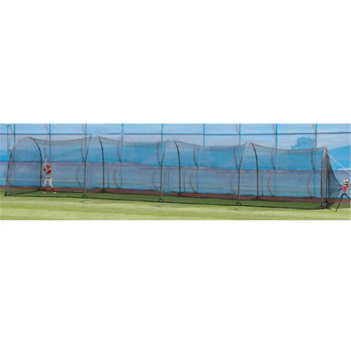 212 MAIN 48 ft. Home Batting Cage with 24 Xtender 2X, Baseball Training Equipment, Practice Net for Home Use, Batting Practice Equipment, Baseball Bat