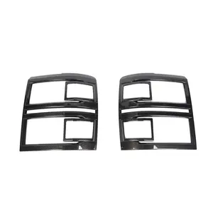Red Bezel Front Headlamp Lamp Frame Trim Decor Cover for 2014-2015 Chevy Silverado, High-Quality ABS Material, UV Scratch-Resistant Coating, Easy DIY Installation Car Exterior Decoration Car Accessories, Headlamps
