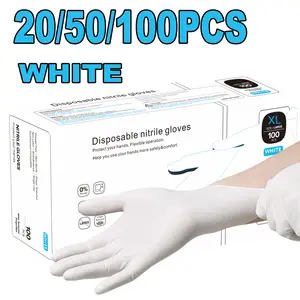 20/50/100pcs Nitrile Gloves, Multi-Purpose Household Cleaning Gloves, Suitable for Dishwashing, Hairdressing, Kitchen Cleaning, Pet Bathing