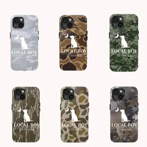 Camouflage Heavy Duty Tough Phone Case, Military Grade Drop Protection, Shockproof Bumper Cover for iPhone 11 12 13 14 15 16 17 Pro Max Plus