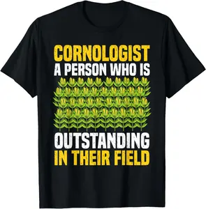 100% Cotton Funny Farming Corn Maize Cornologist T-Shirt