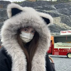 2026 New Women's Fox Ear 2-in-1 Trapper Hat | Stylish & Practical Outdoor Style | Thick Plush Fabric (Soft, Cozy & Coldproof)