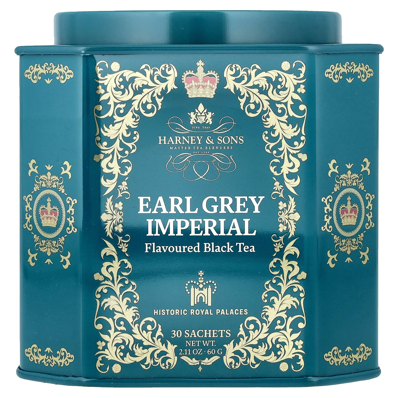 Harney & Sons Black Tea, Earl Grey Imperial, 30 Sachets, 2.11 oz (60 g)