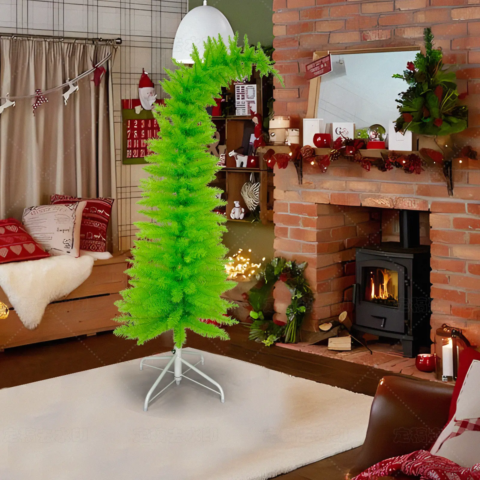 6FT Bendable Artificial Christmas Tree - Easy Assembly, Perfect for Cozy Home Holiday Vibes | Must-Have Festive Decor for Living Room