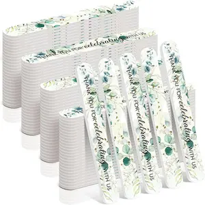 100 Pcs Wedding Bridal Shower Party Favors Bulk Nail Files Emery Boards for Guests Bridesmaid Bachelorette Party Favors Thank You for Celebrating with Us Game Prizes Gifts Bags Stuffers