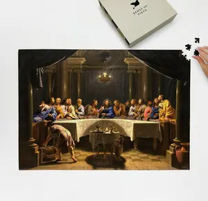 1000 Piece - Museum Jigsaw Puzzle: The Last Supper Puzzle for Adults ca. 1678 by Jean-Baptiste de Champaigne Religious Art Jesus | Christian Puzzle - Bible Puzzles for Adults
